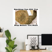 Poster gegen das Rauchen (Heimbüro)