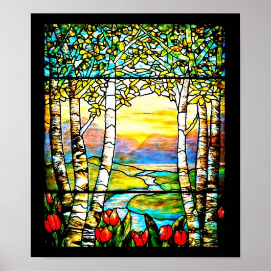 Poster-gekettetes Glas-Louis Tiffany 109 Poster (Vorne)