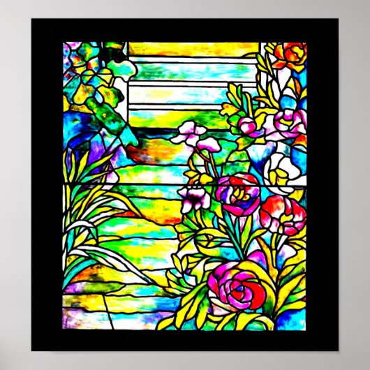 Poster-gekettetes Glas-Louis Tiffany 112 Poster (Vorne)