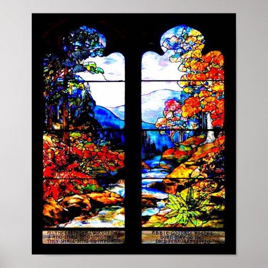 Poster-gekettetes Glas-Louis Tiffany 113 Poster (Vorne)