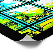Poster-gekettetes Glas-Louis Tiffany 114 Poster (Ecke)