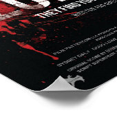 Poster Gelassen Es gibt Zombies (Ecke)