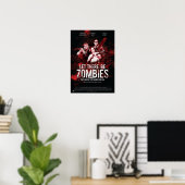Poster Gelassen Es gibt Zombies (Heimbüro)