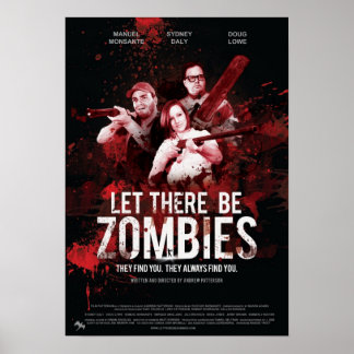 Poster Gelassen Es gibt Zombies
