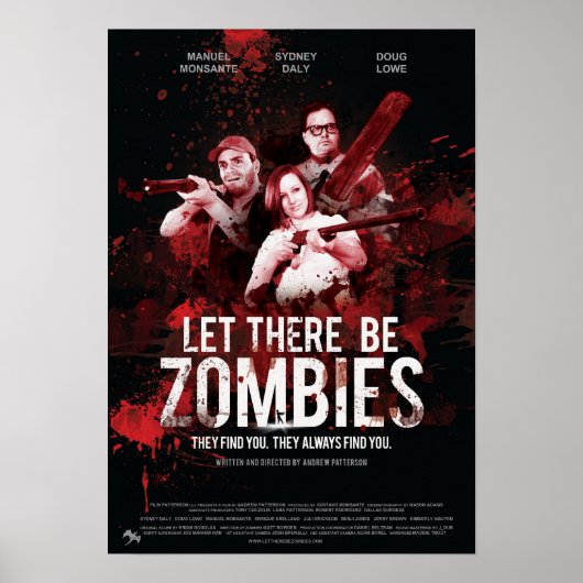 Poster Gelassen Es gibt Zombies (Vorne)