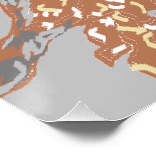 Poster Gepunktet Owl (Ecke)