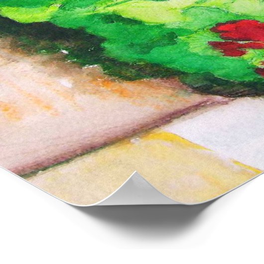 Poster - Geranien im August (Ecke)