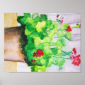 Poster - Geranien im August (Vorne)