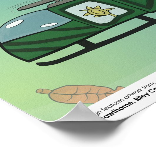 Poster - Geschrieben im Himmel (Ecke)