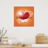 Poster - Gesegnet sind die reinen in Herz Matthew (Küche)