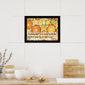 Poster "Gesunde Ernährung zur Leckerei" (Küche)