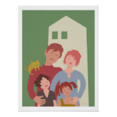 poster gezin (Vorderseite)