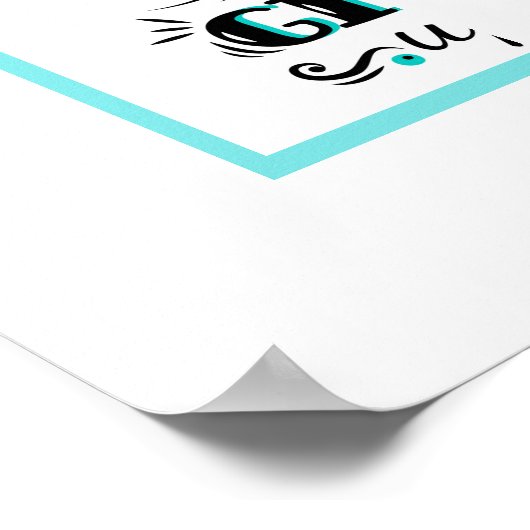 Poster gibt nie auf (Ecke)