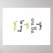 Poster Gin & Tonic (Vorne)