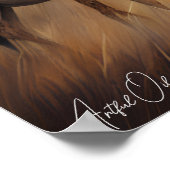 Poster | Giraffen | Ölkunst (Ecke)