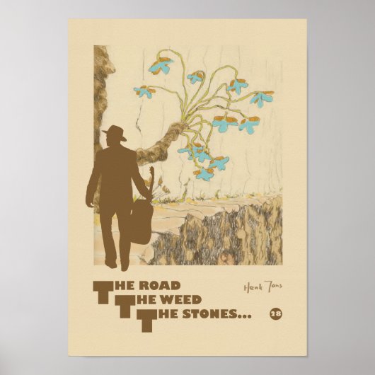 Poster-Gitarrist (Design Nr. 28) Poster (Vorne)