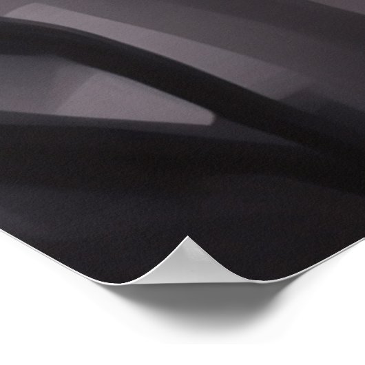 Poster Glamour Mode Model Black Bow (Ecke)