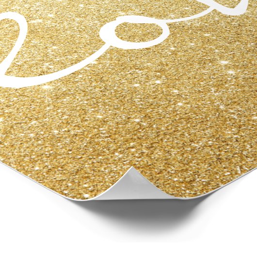 Poster - Glitzer Liebe (Ecke)