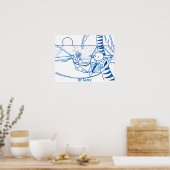Poster glücklich sein (Küche)