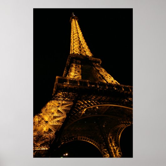Poster Golden Eiffel (Vorne)