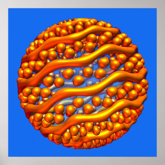 Poster Golden Waves (Vorne)