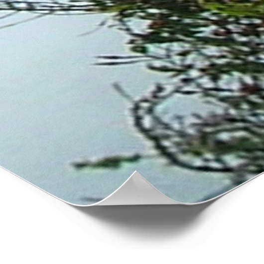 Poster - Goldenes Tor im Nebel (Ecke)