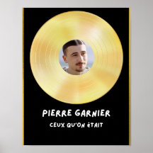 Poster Goldplatte Pierre Garnier