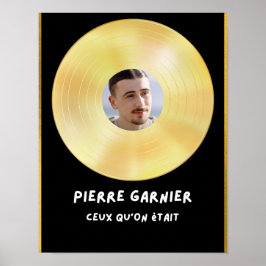 Poster Goldplatte Pierre Garnier