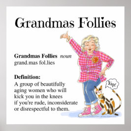 Poster-Grandmas Follies Definition Poster
