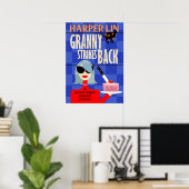 POSTER Granny Strikes Zurück von Harper Lin Buchco (Heimbüro)