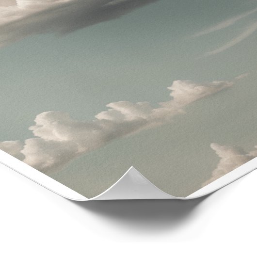 Poster Green Cloud Wall Art Room Dekoration (Ecke)