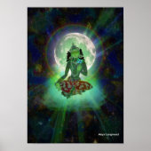 Poster "Green Tara" (Vorne)