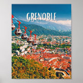 Poster Grenoble Foto Vintage (Vorne)