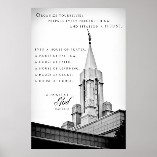 Poster - Großer Utah LDS Temple (Vorne)