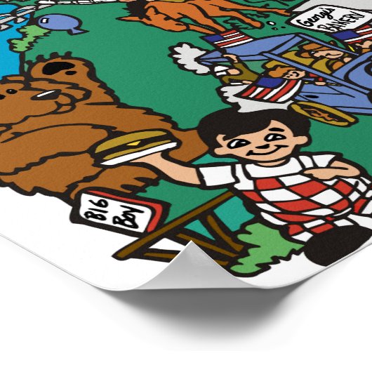 Poster "Growing up in Mandan" (Ecke)