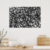 Poster Grunge Kunst Abstrakt (Küche)