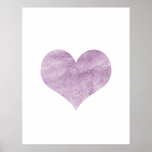 Poster "Grunge Pink Heart" - Wanddekoration (Vorne)