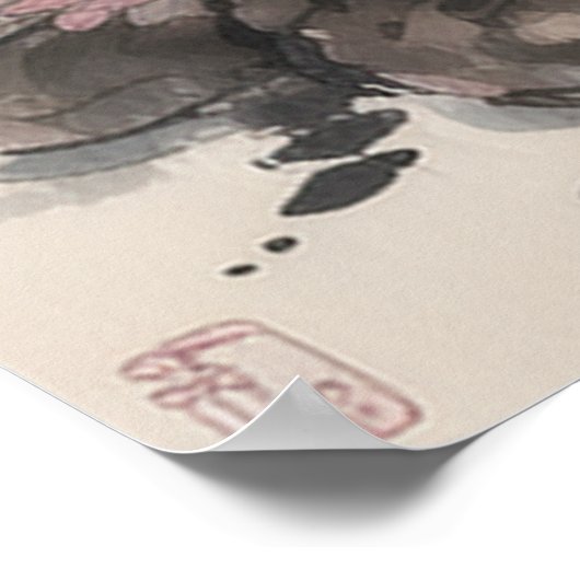 Poster Gueixa - Arte Tradicional Chinesa (Ecke)