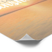 Poster guter Sonnenschein am Morgen Zitat Meeresso (Ecke)