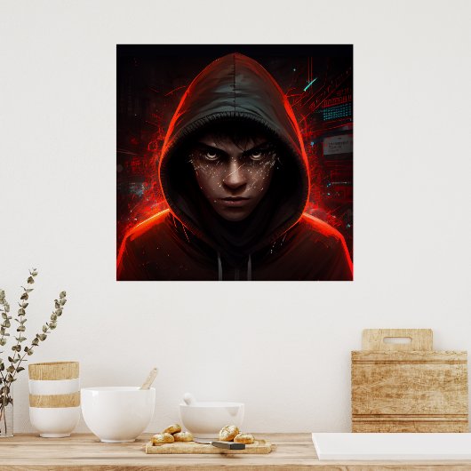 Poster Hacker (Küche)