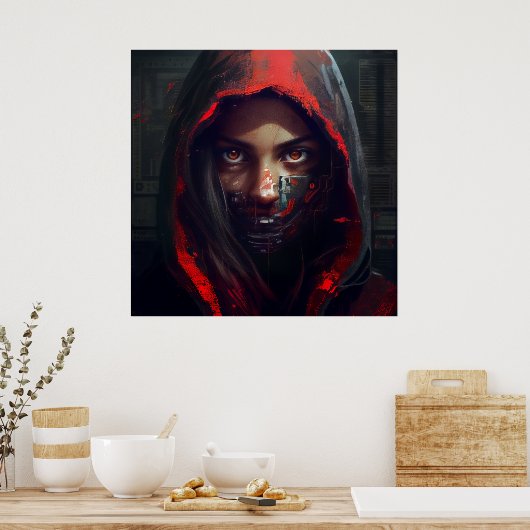 Poster Hacker (Küche)