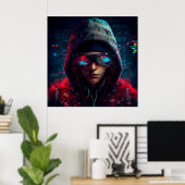 Poster Hacker (Heimbüro)