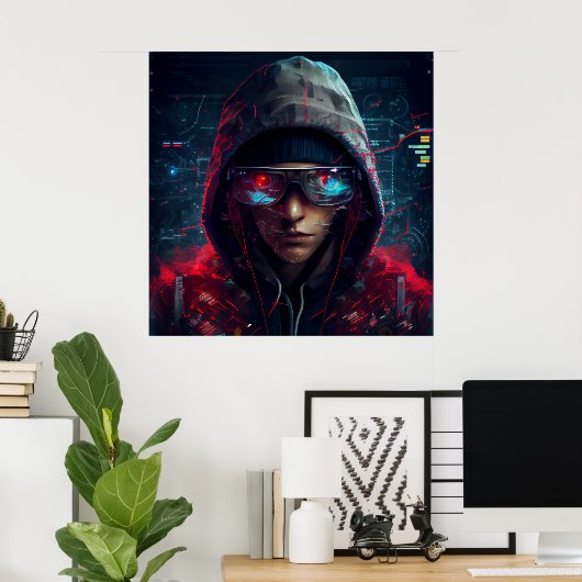 Poster Hacker (Heimbüro)