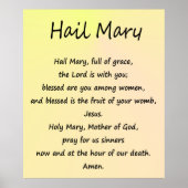 Poster ~ Hail Mary ~ 40" x 48" Semi Gloss (Vorne)