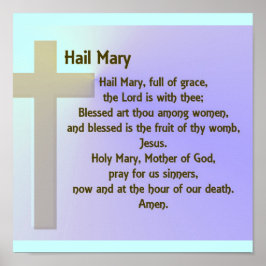 Poster-Hail Mary Gebet Poster
