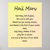 Poster ~ Hail Mary ~ Verschiedene Größen und Papie (Vorne)