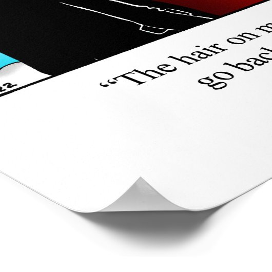 Poster "Hair On My Back" (Ecke)