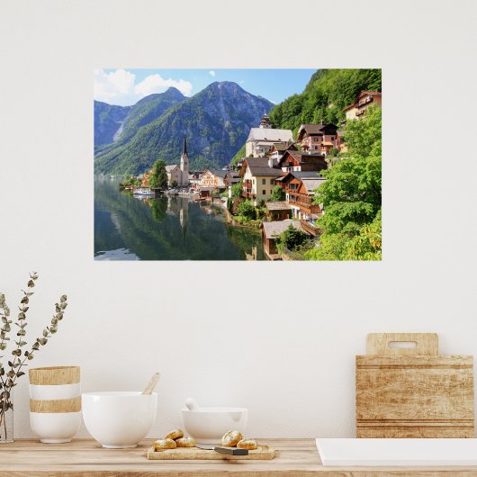 Poster Hallstatt, Österreich (Küche)