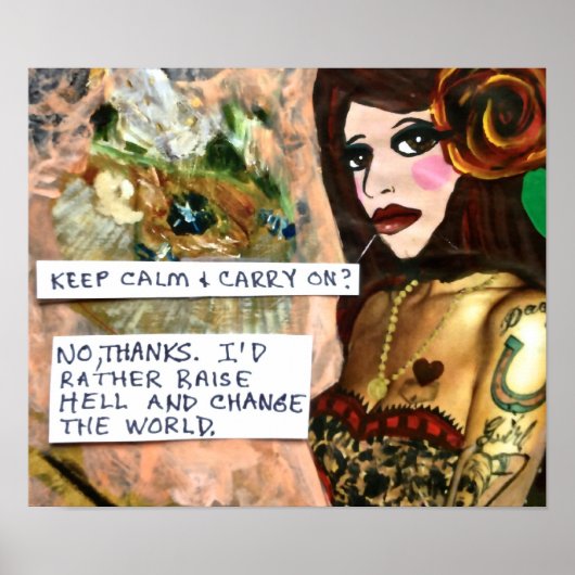 POSTER HALTEN CALM UND BEACHTEN? (Vorne)