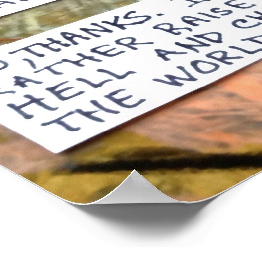 POSTER HALTEN CALM UND BEACHTEN? (Ecke)